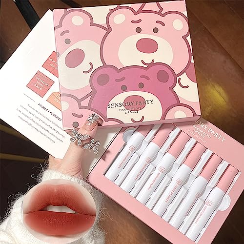 Mrettick 6 Farben Liquid Lip Gloss Set Velvet Matte Nude Langlebige Wasserdichte Antihaft-Tasse Nicht verblassen Schimmer Lipgloss Rot Lippenstift Set Geschenk für Frauen Mrettick 6 Farben Liquid Lip Gloss Set Velvet Matte Nude Langlebige Wasserdichte Antihaft-Tasse Nicht verblassen Schimmer Lipgloss Rot Lippenstift Set Geschenk für Frauen von Mrettick