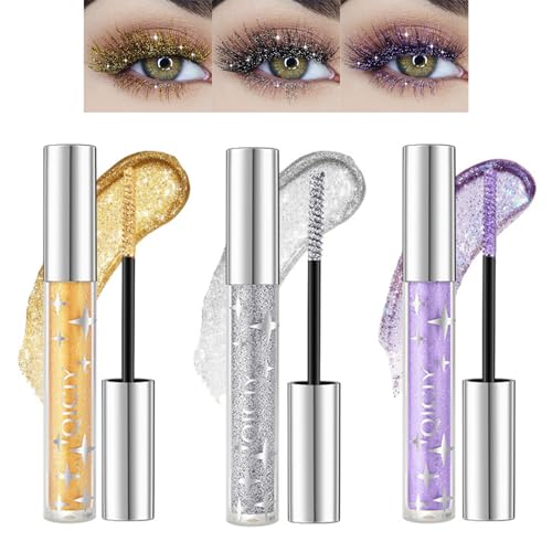 Mrettick 3 Farben Farbige Wimperntusche Set für Wimpern, Rosa Lila Blau Gelb Weiß Bunte Wasserdichte Wimperntusche Charmantes langanhaltendes voluminöses Mascara Augen-Make-up Mrettick 3 Farben Farbige Wimperntusche Set für Wimpern, Rosa Lila Blau Gelb Weiß Bunte Wasserdichte Wimperntusche Charmantes langanhaltendes voluminöses Mascara Augen-Make-up von Mrettick