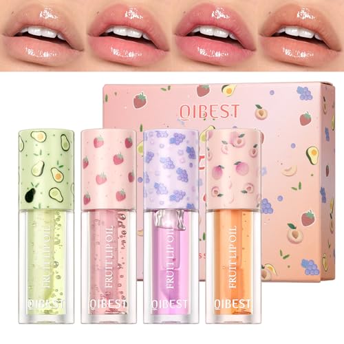 Mrettick Feuchtigkeitsspendender Lipgloss 4er-Pack Feuchtigkeitsspendender Lippenbalsam Lippenglanzöl-Set mit Fruchtgeschmack Lippenpflege-Kit, Beauty-Geschenksets für Frauen Mrettick Feuchtigkeitsspendender Lipgloss 4er-Pack Feuchtigkeitsspendender Lippenbalsam Lippenglanzöl-Set mit Fruchtgeschmack Lippenpflege-Kit, Beauty-Geschenksets für Frauen von Mrettick