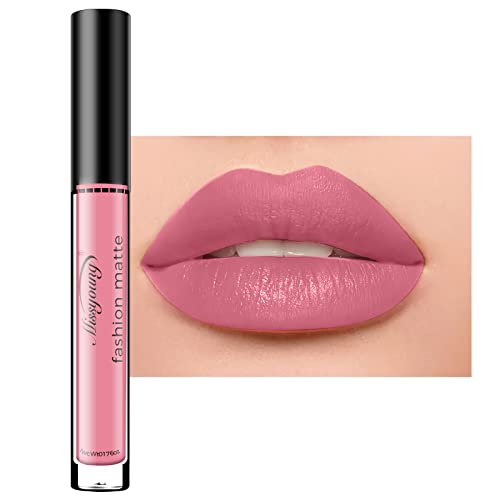 Matte Liquid Lipstick, Long Lasting Waterproof Lipstick, Lip Color Makeup, Smudge Proof Dark Red Lip Stain, Non-Stick Cup Lipgloss for Women von Mrinb