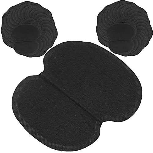 60 Stück Achselschweißpads für die Achselhöhle, Vliesstoff, für Kleid, Kleidung, Schwarz, Einweg-Achselschweißpads für Damen und Herren, Schweißabsorbierende Achselpads von Mrisata