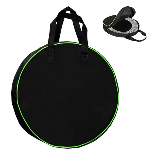 Mritrit Runde EV Kabeltasche 40x40x13cm, Kofferraum Kabel Organizer Tasche, wasserdichte Oxford-Gewebe Schlauchtasche für EV-Ladekabel, Camping, Gartenschlauch (Schwarz) von Mritrit
