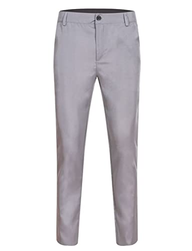 Mrjitor Herren Solide Anzughose EIN-Knopf-Hose für Tägliche Freizeit-Uniform von Mrjitor