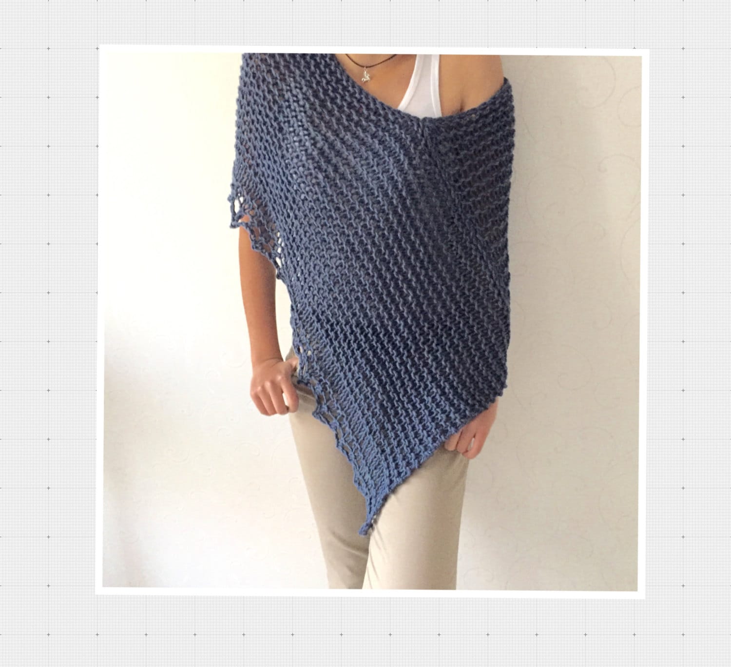 Stricken Wolle Poncho, Stricken Poncho Pullover, Weiche Warme Denim Strickwaren, Gemütliche Wrap, Denim-Abdeckung, Lose Stricken, Winter Oben Stricken Wolle Poncho, Stricken Poncho Pullover, Weiche Warme Denim Strickwaren, Gemütliche Wrap, Denim-Abdeckung, Lose Stricken, Winter Oben von Mrlworks