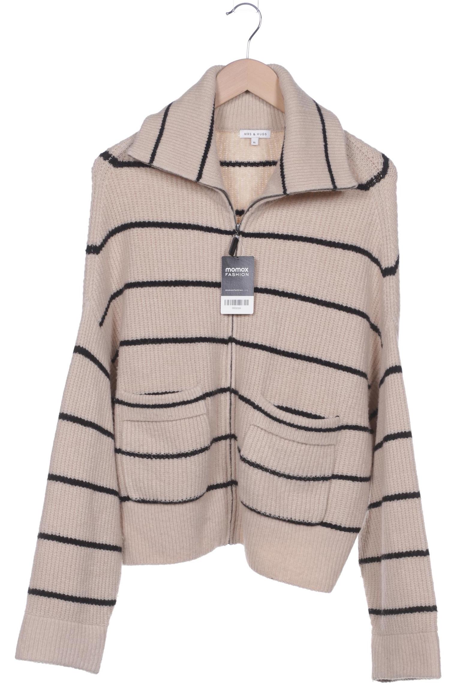 Mrs HUGS Damen Strickjacke, beige von Mrs HUGS