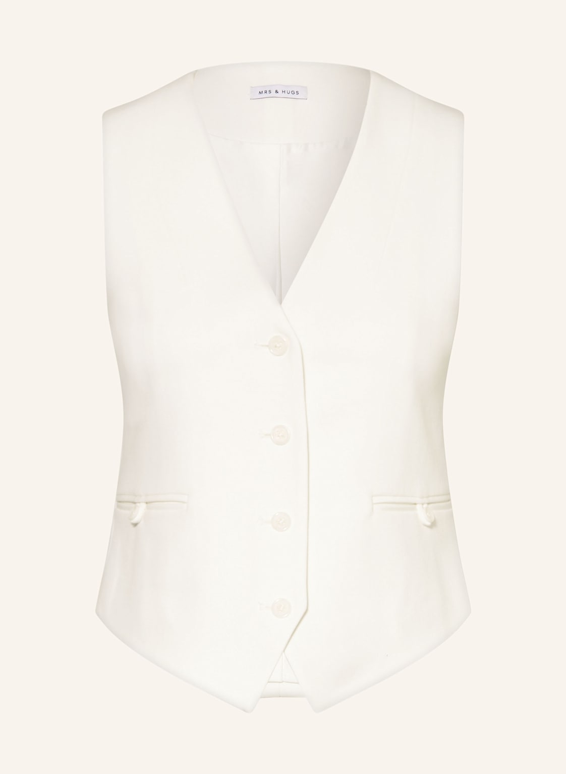 Mrs & Hugs Blazerweste weiss von Mrs & HUGS