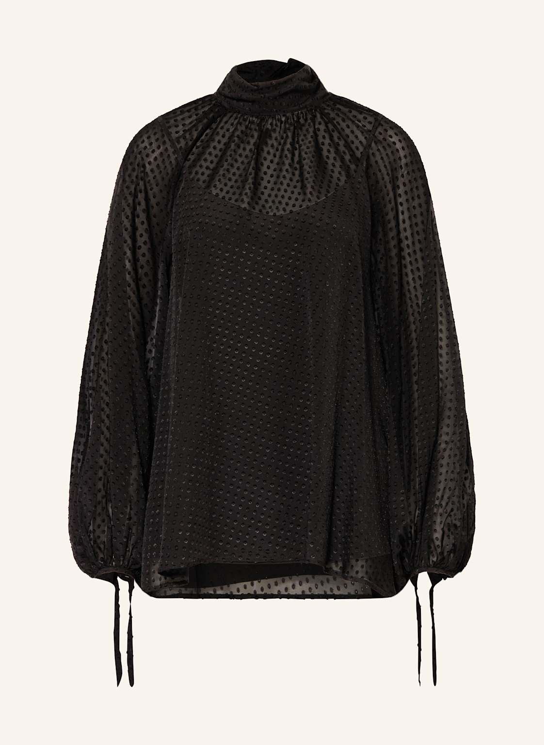 Mrs & Hugs Blusenshirt Aus Seide schwarz von Mrs & HUGS