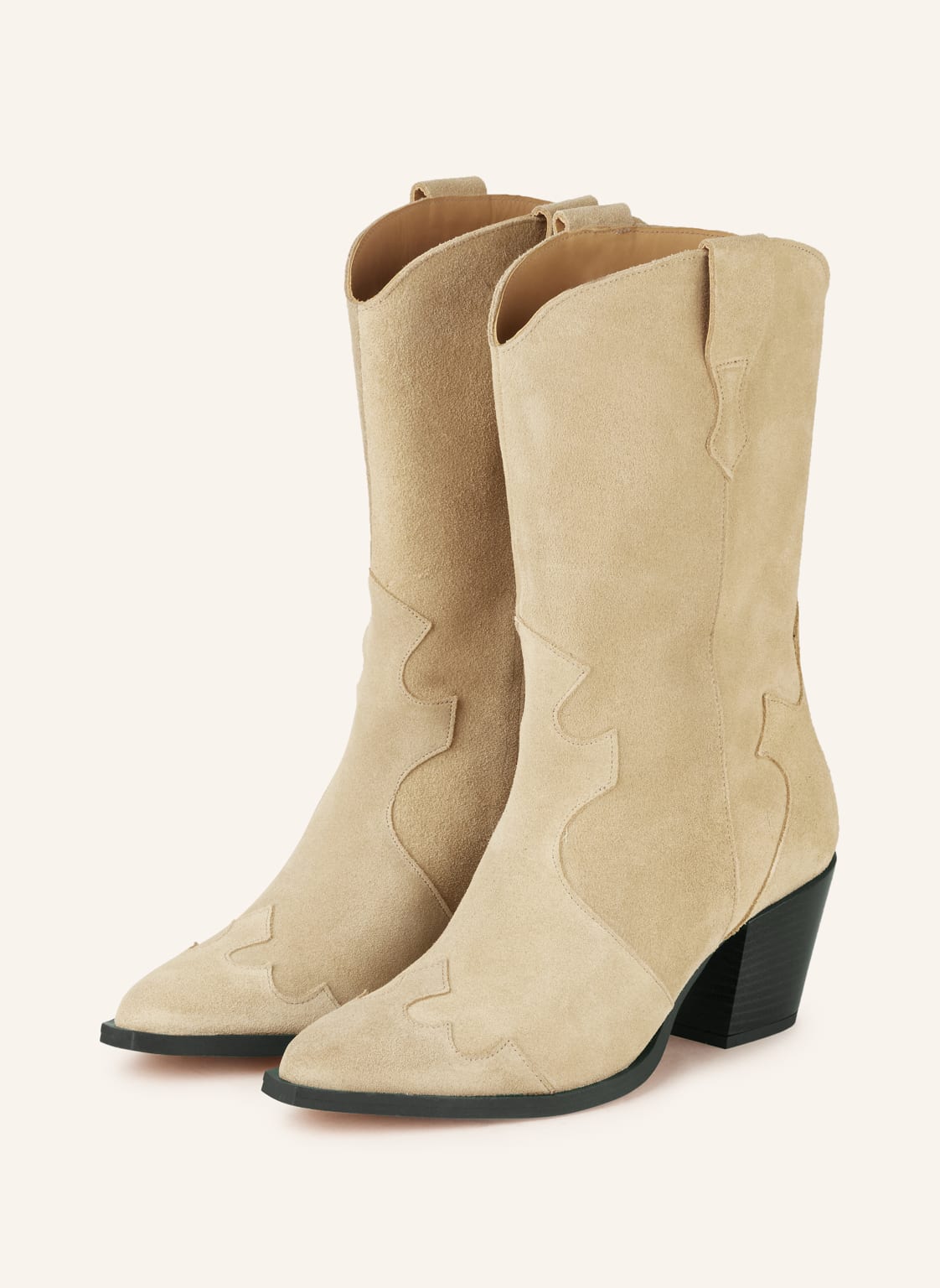 Mrs & Hugs Cowboy Boots beige von Mrs & HUGS