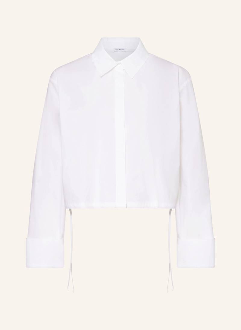 Mrs & Hugs Cropped-Hemdbluse weiss von Mrs & HUGS