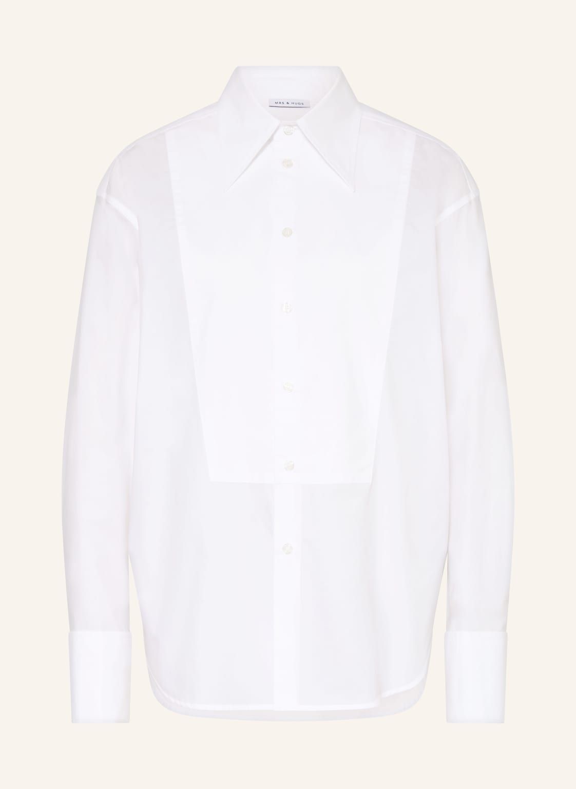 Mrs & Hugs Hemdbluse weiss von Mrs & HUGS