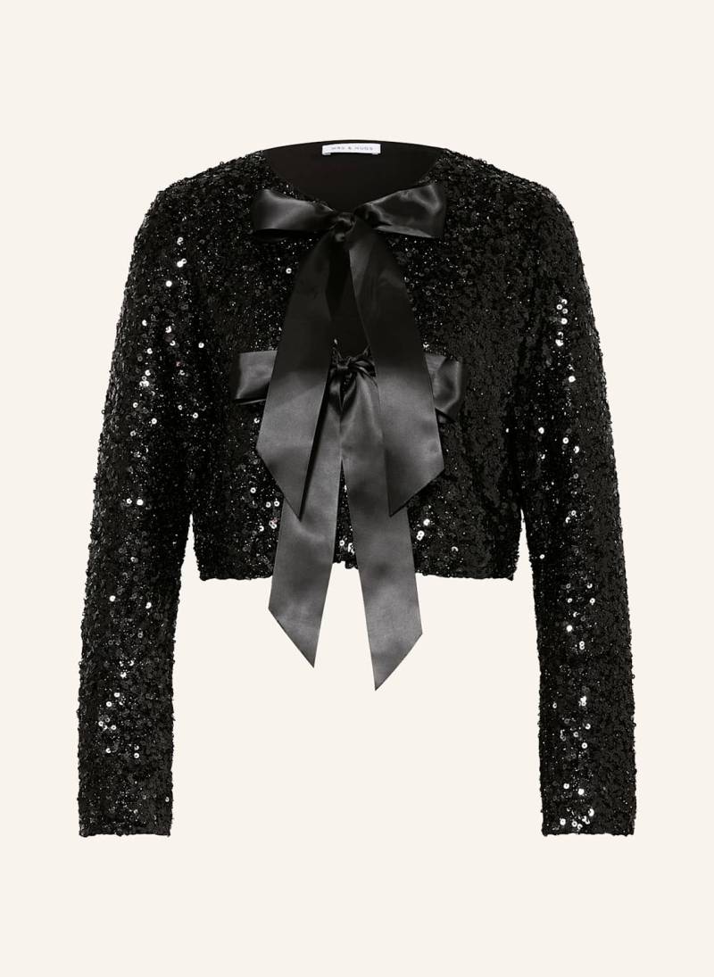 Mrs & Hugs Jacke Mit Pailletten schwarz von Mrs & HUGS