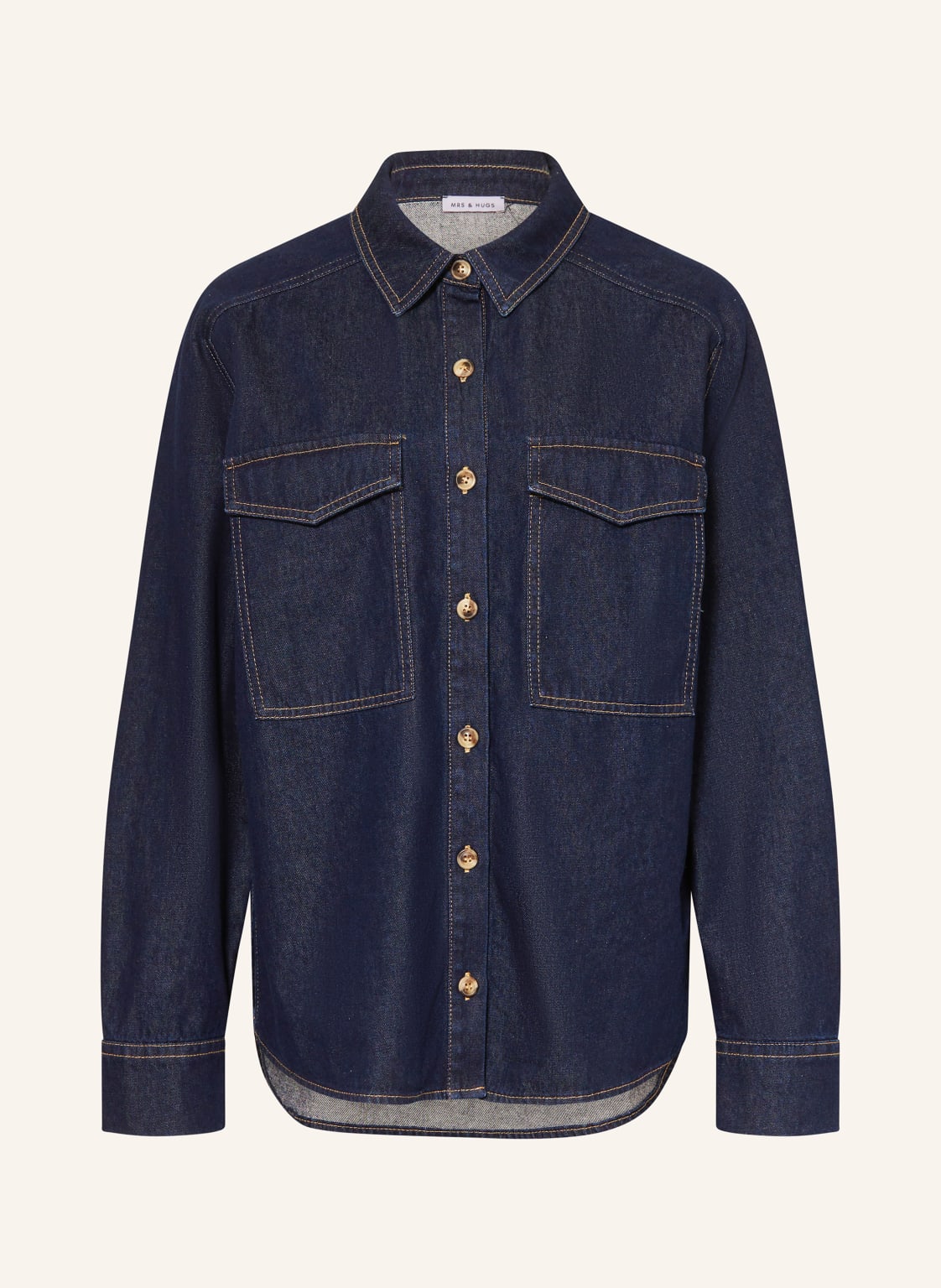 Mrs & Hugs Jeansbluse blau von Mrs & HUGS