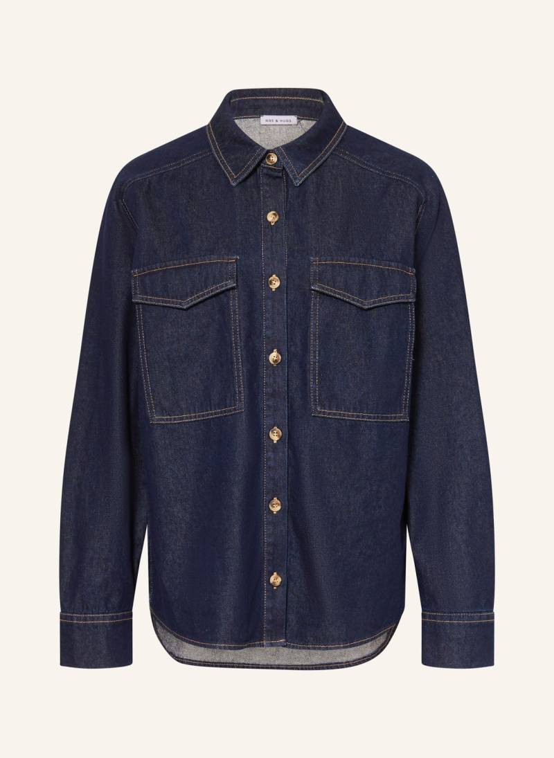 Mrs & Hugs Jeansbluse blau von Mrs & HUGS