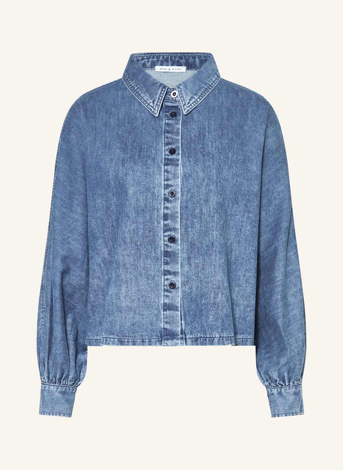 Mrs & Hugs Jeansbluse blau von Mrs & HUGS