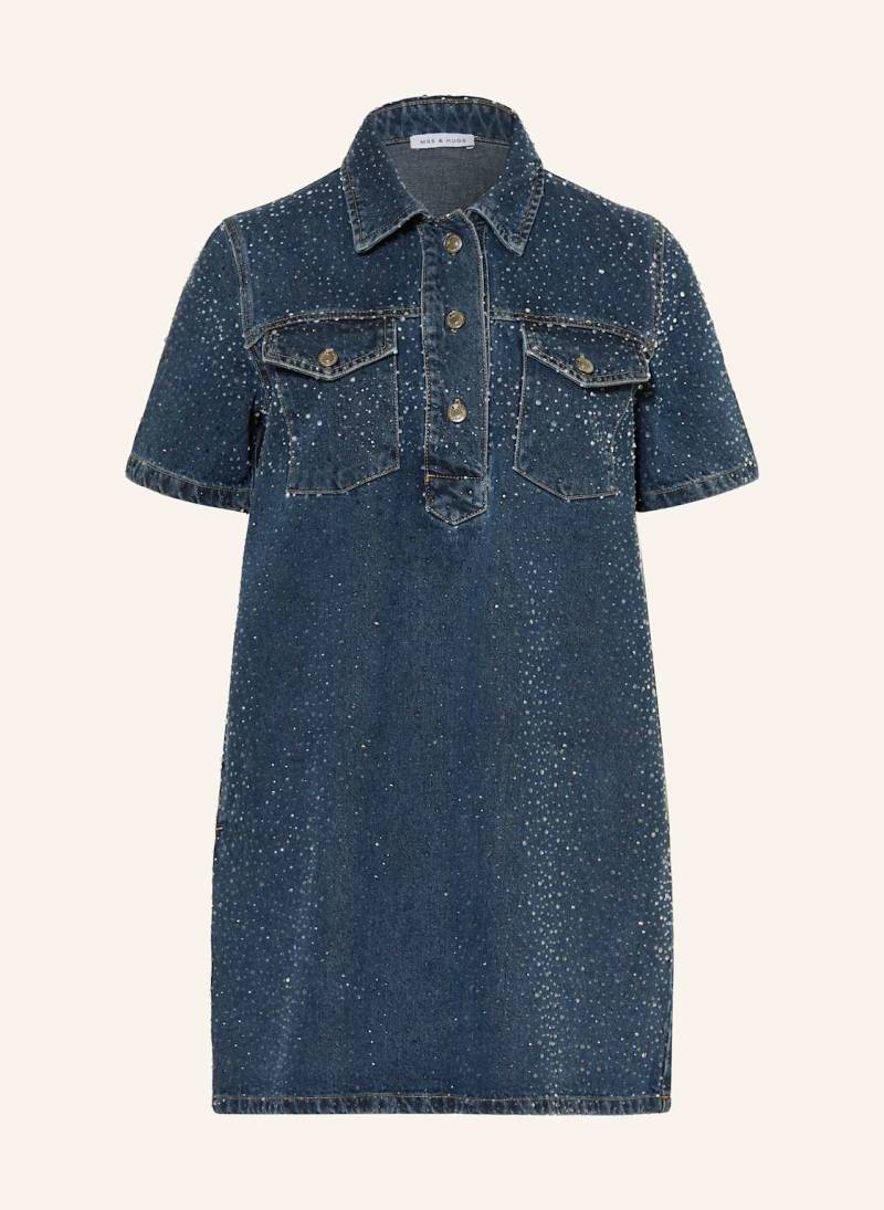 Mrs & Hugs Jeanskleid Mit Schmucksteinen blau von Mrs & HUGS