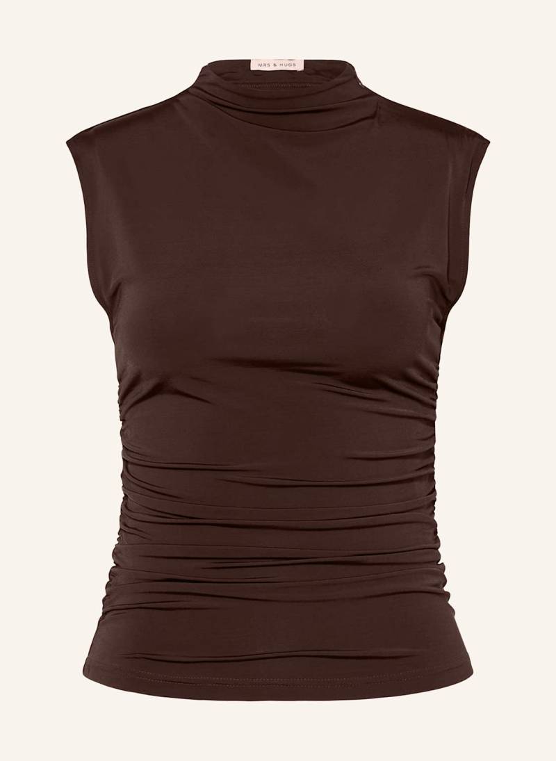 Mrs & Hugs Jerseytop braun von Mrs & HUGS