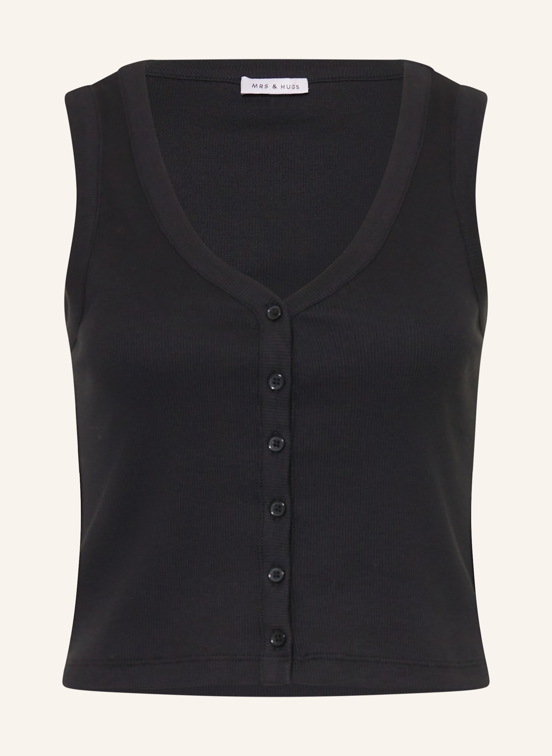 Mrs & Hugs Jerseytop schwarz von Mrs & HUGS