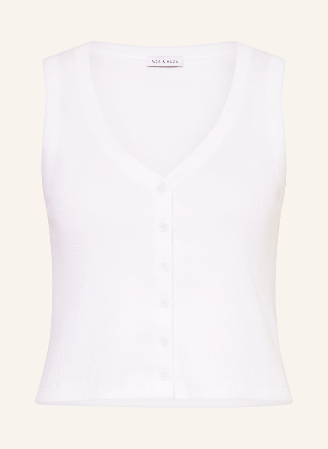 Mrs & Hugs Jerseytop weiss von Mrs & HUGS