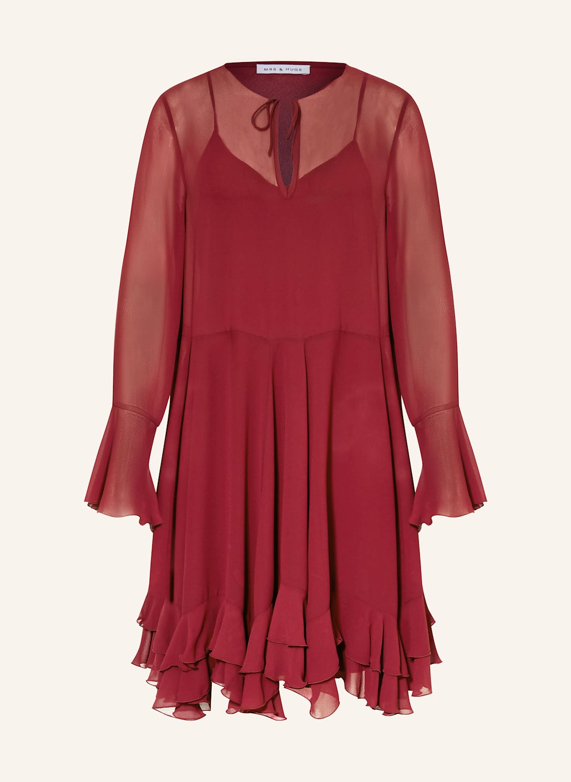 Mrs & Hugs Kleid Mit Volants rot von Mrs & HUGS