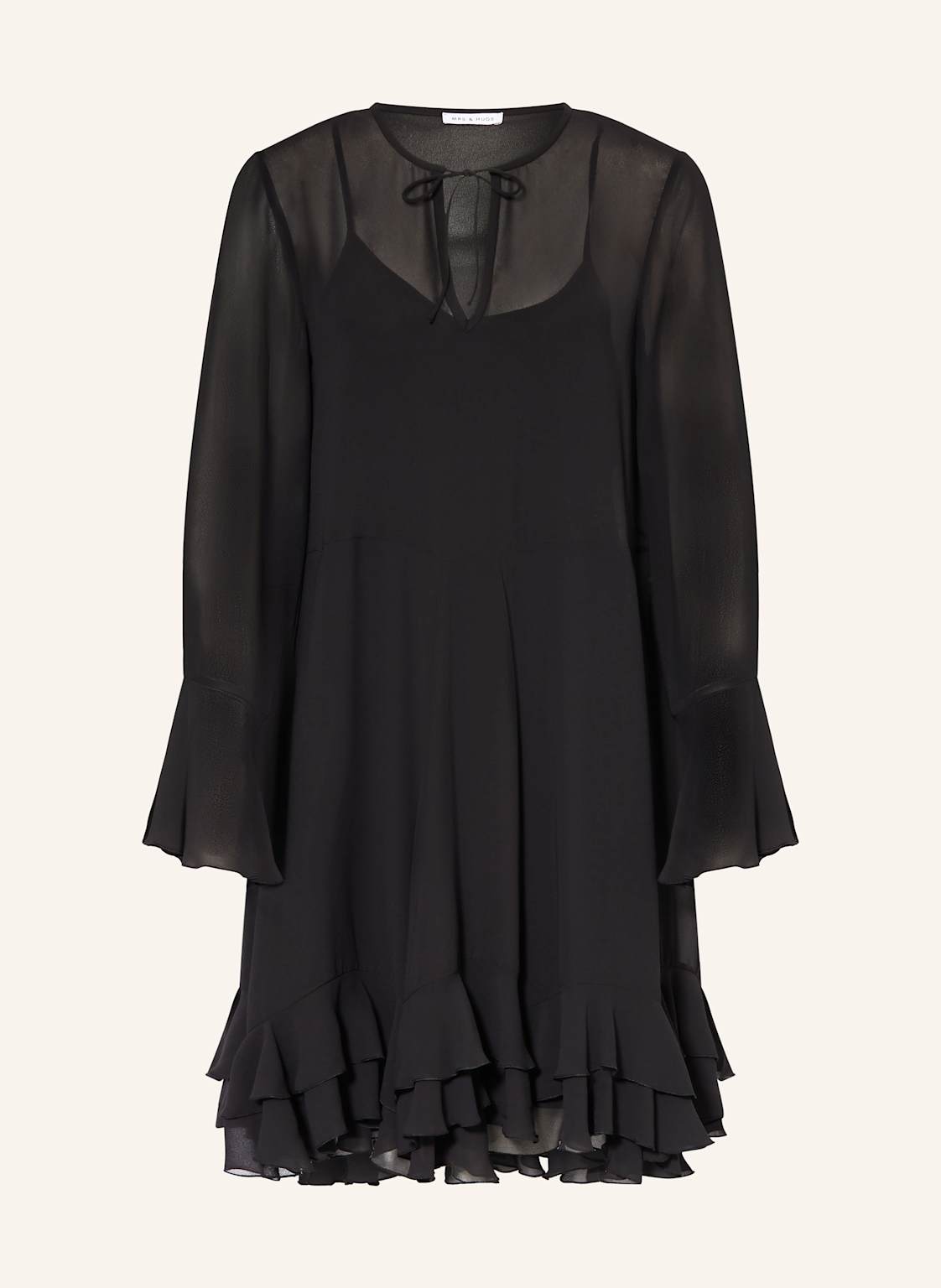 Mrs & Hugs Kleid Mit Volants schwarz von Mrs & HUGS