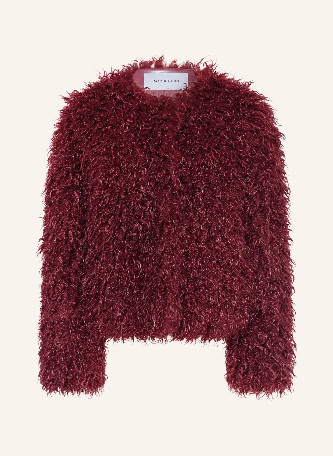 Mrs & Hugs Kunstfell-Jacke rot von Mrs & HUGS