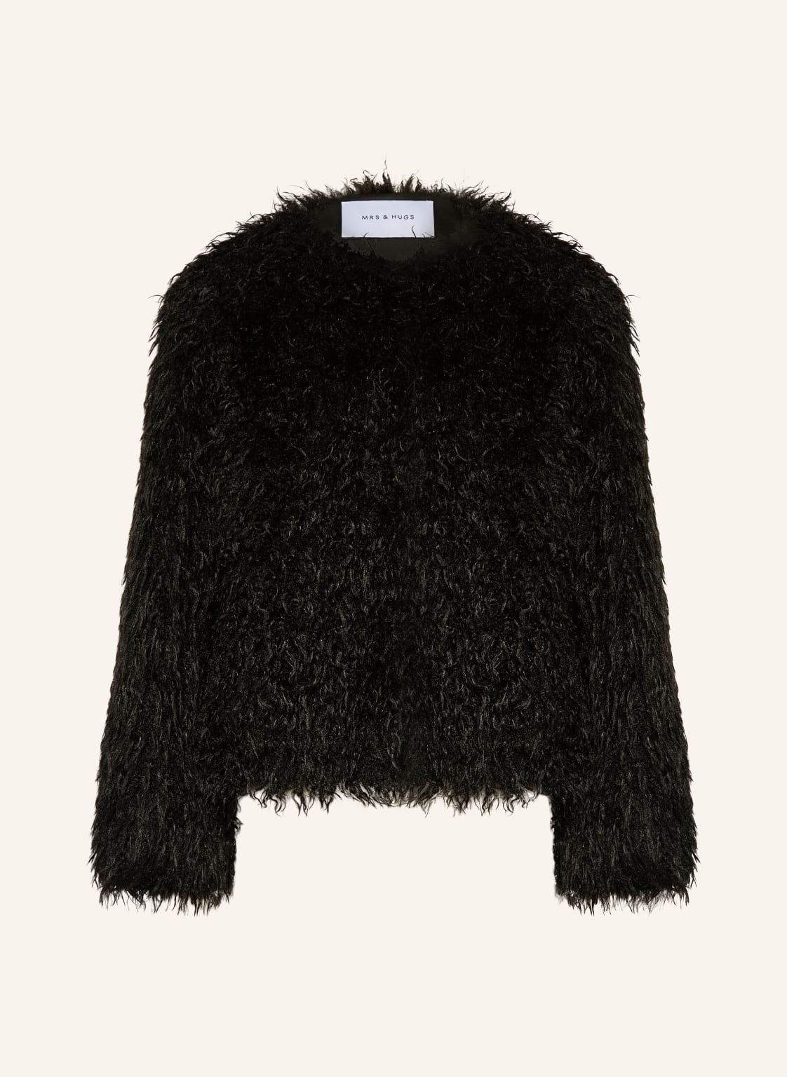 Mrs & Hugs Kunstfell-Jacke schwarz von Mrs & HUGS