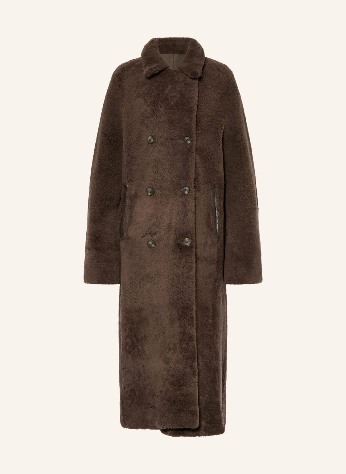 Mrs & Hugs Ledermantel braun von Mrs & HUGS