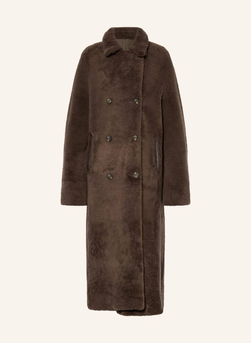 Mrs & Hugs Ledermantel braun von Mrs & HUGS