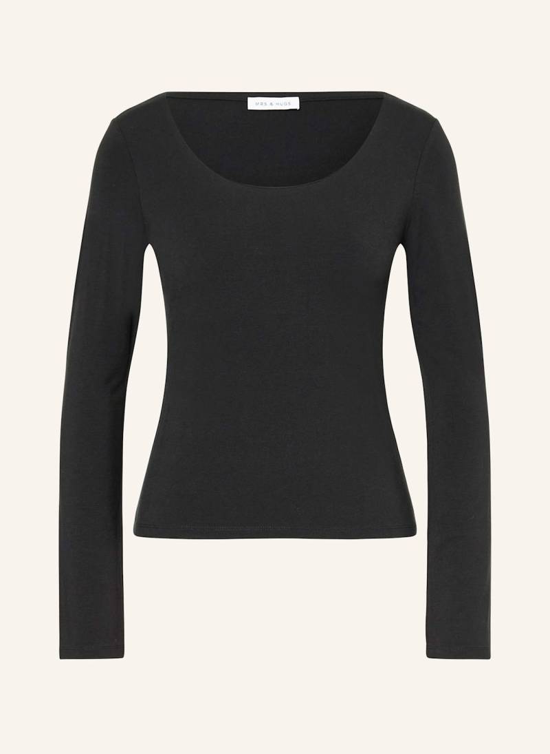 Mrs & Hugs Longsleeve schwarz von Mrs & HUGS