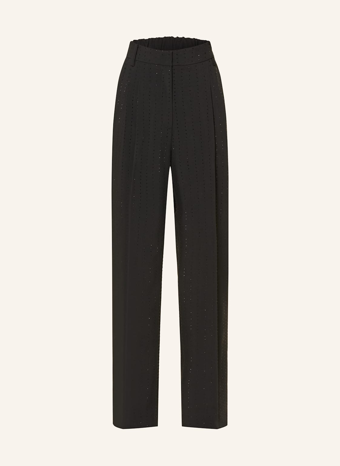 Mrs & Hugs Marlenehose Mit Schmucksteinen schwarz von Mrs & HUGS