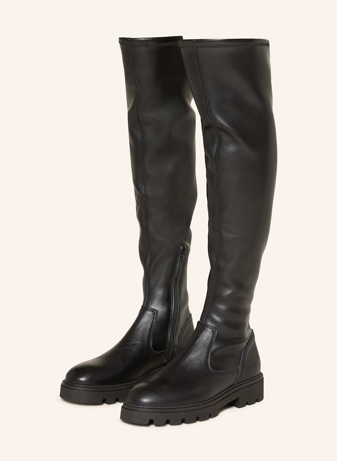 Mrs & Hugs Overknee-Stiefel schwarz von Mrs & HUGS
