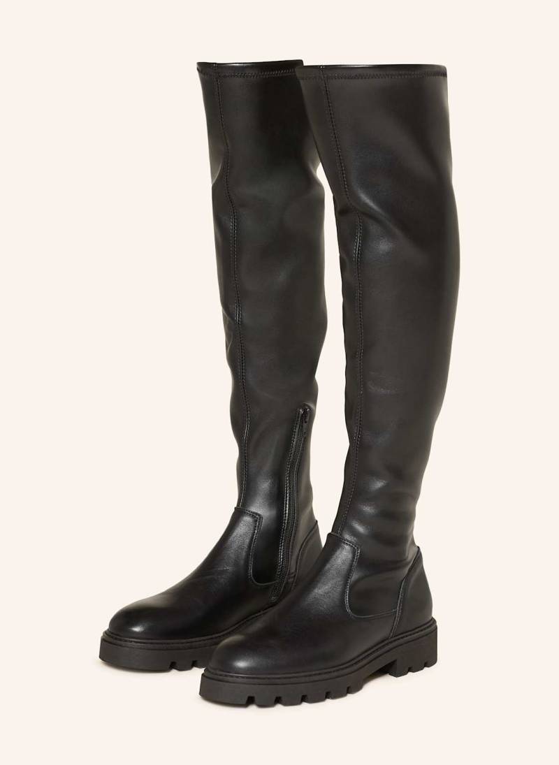 Mrs & Hugs Overknee-Stiefel schwarz von Mrs & HUGS