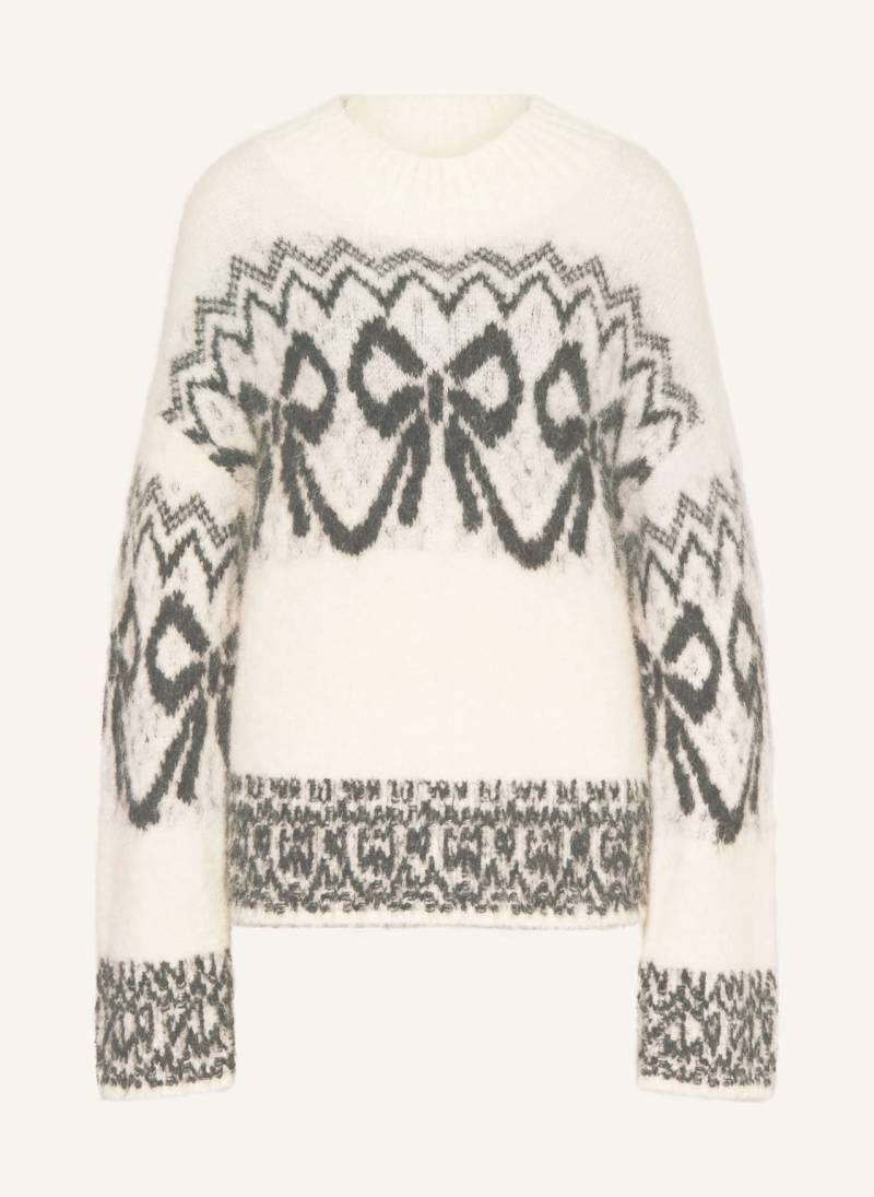 Mrs & Hugs Oversized-Pullover Mit Alpaka weiss von Mrs & HUGS