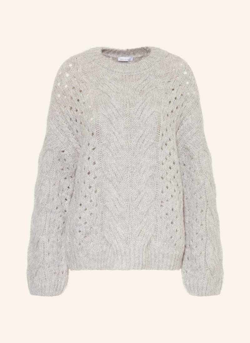 Mrs & Hugs Pullover Mit Alpaka grau von Mrs & HUGS