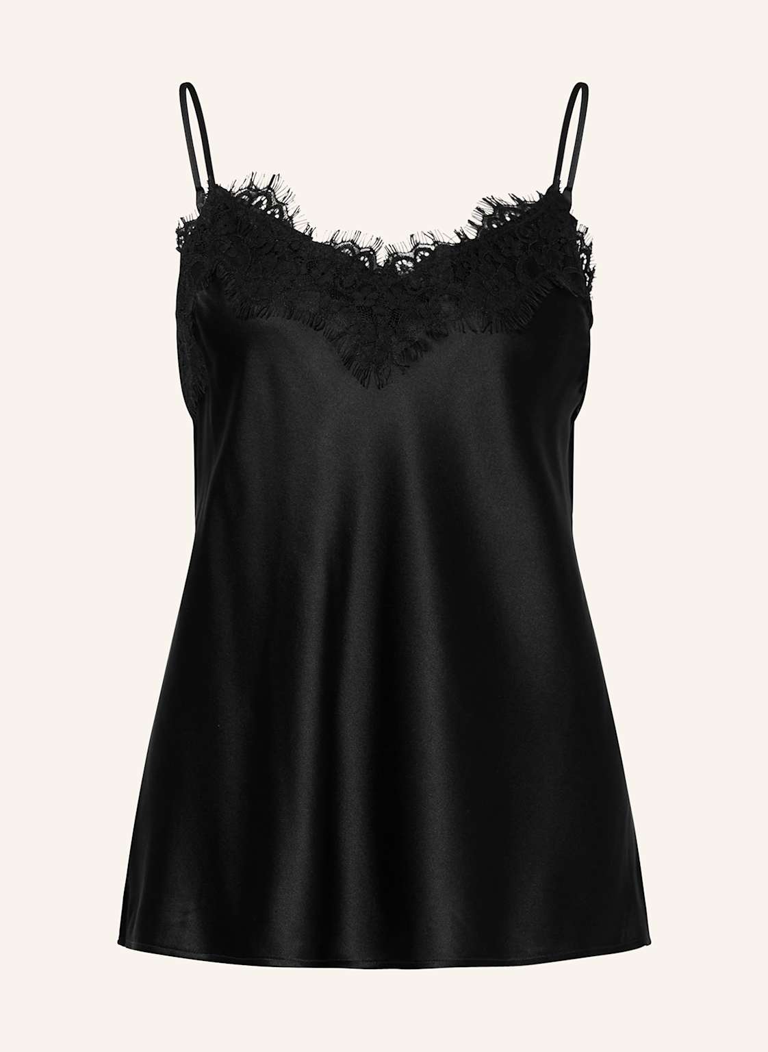 Mrs & Hugs Seidentop Und Mit Lochspitze schwarz von Mrs & HUGS