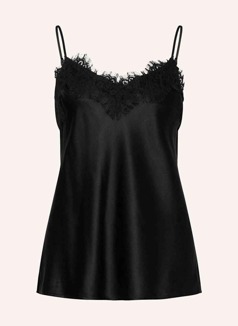 Mrs & Hugs Seidentop Und Mit Lochspitze schwarz von Mrs & HUGS