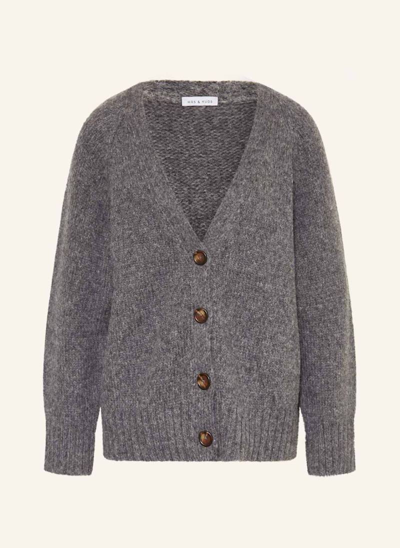 Mrs & Hugs Strickjacke Aus Alpaka grau von Mrs & HUGS