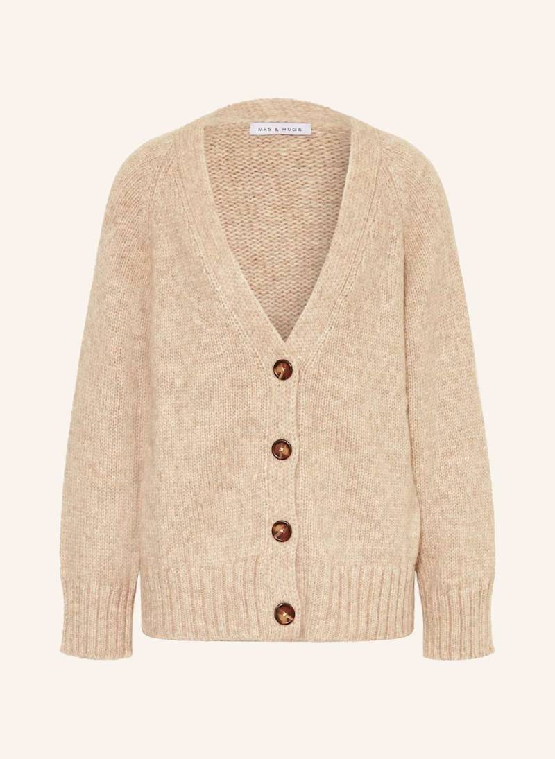 Mrs & Hugs Strickjacke Aus Alpaka beige von Mrs & HUGS