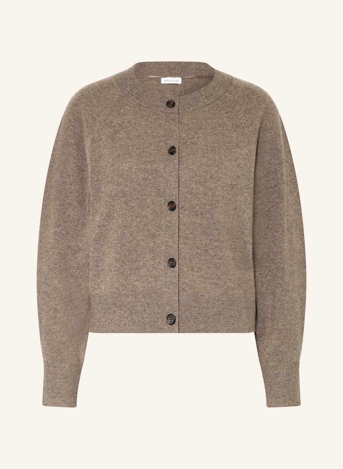 Mrs & Hugs Strickjacke Aus Cashmere braun Mrs & Hugs Strickjacke Aus Cashmere braun von Mrs & HUGS
