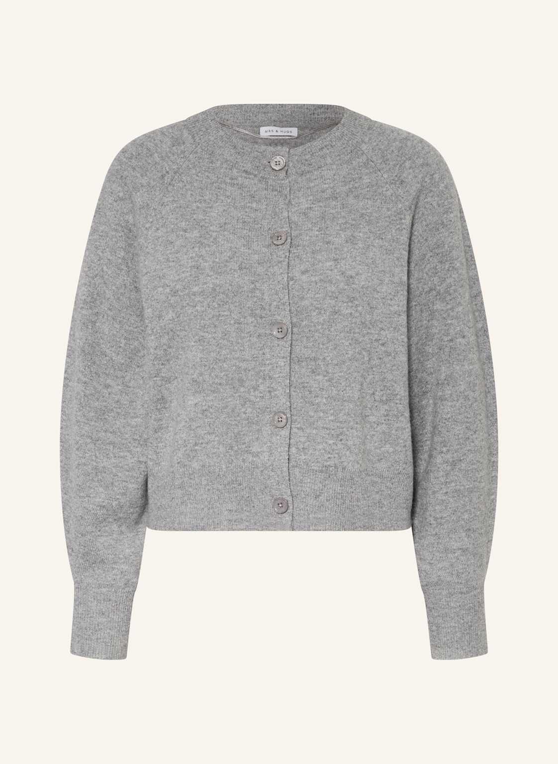 Mrs & Hugs Strickjacke Aus Cashmere grau Mrs & Hugs Strickjacke Aus Cashmere grau von Mrs & HUGS