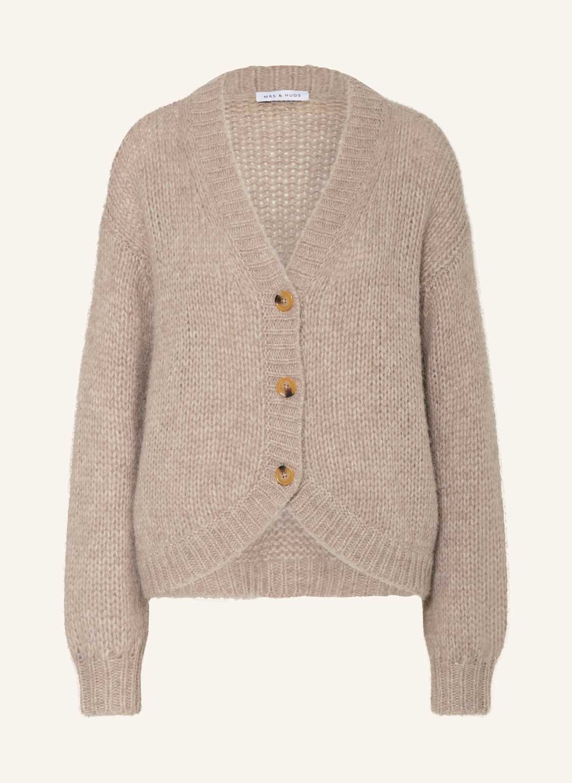 Mrs & Hugs Strickjacke Mit Alpaka braun Mrs & Hugs Strickjacke Mit Alpaka braun von Mrs & HUGS