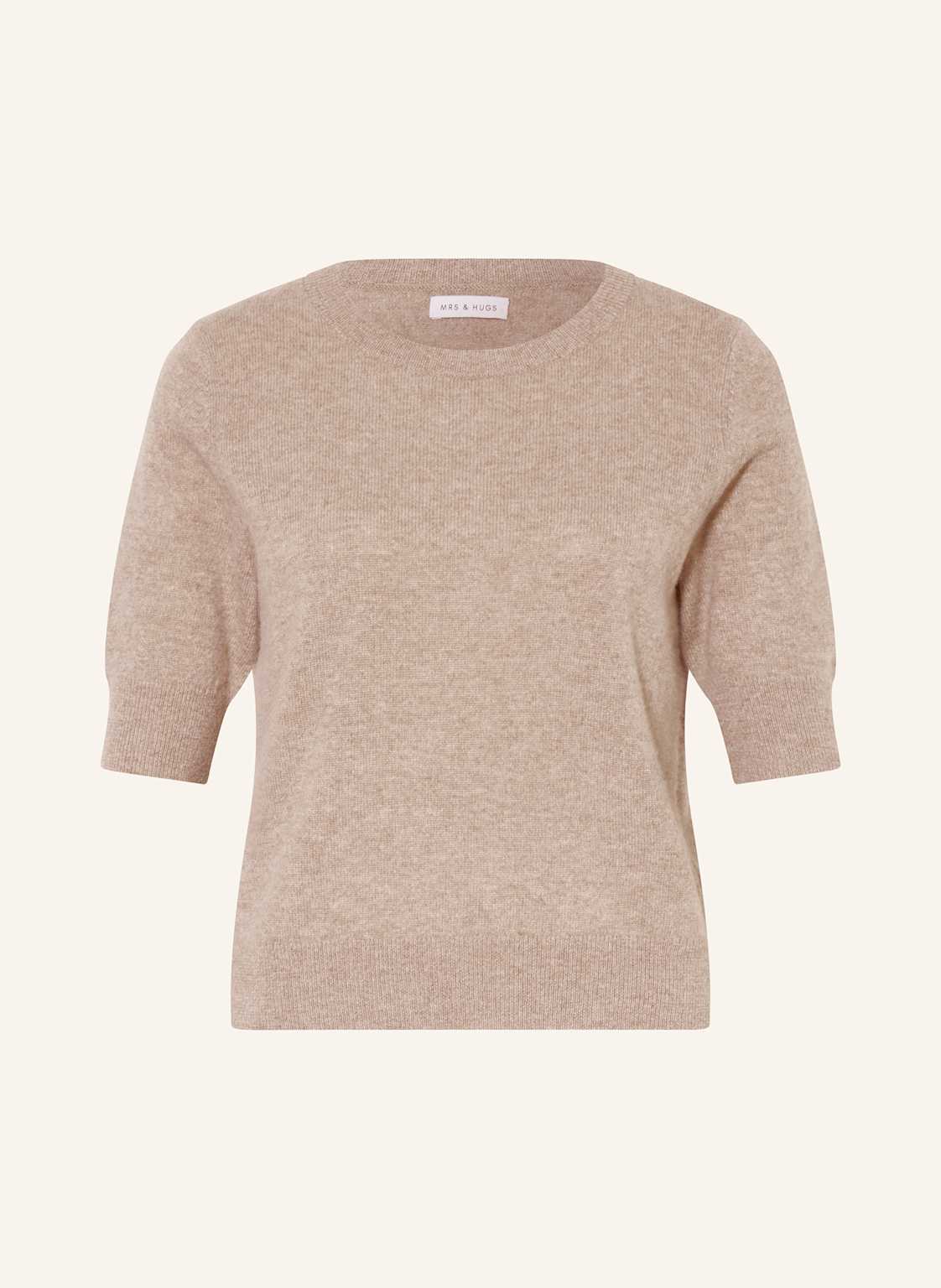 Mrs & Hugs Strickshirt Aus Cashmere beige von Mrs & HUGS