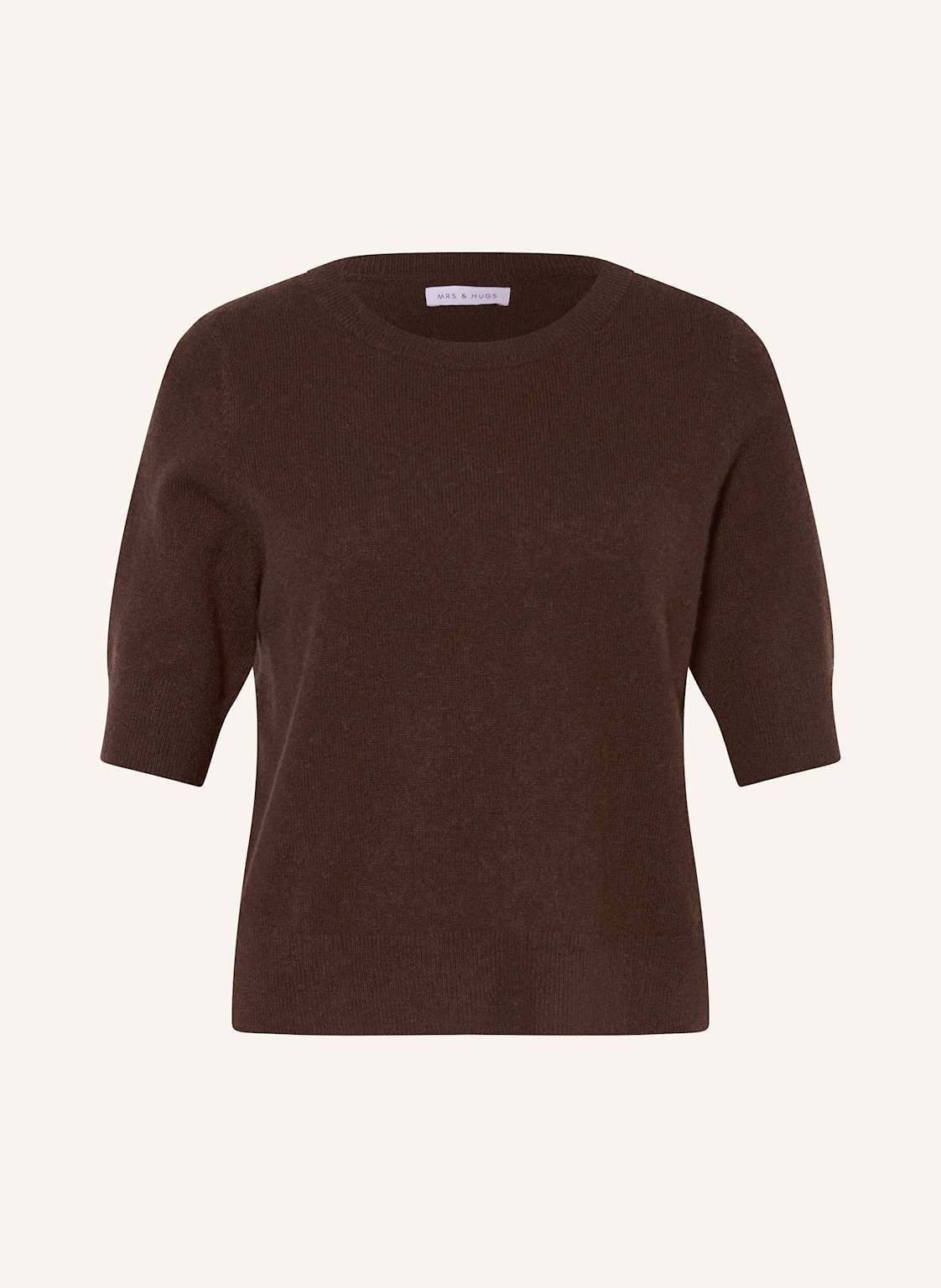 Mrs & Hugs Strickshirt Aus Cashmere braun von Mrs & HUGS