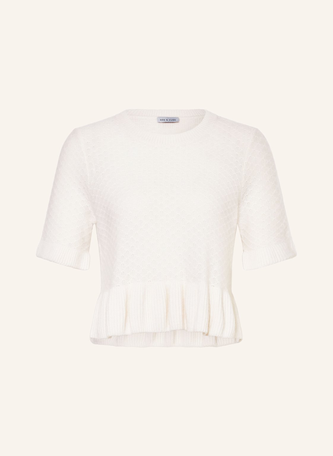 Mrs & Hugs Strickshirt Mit Cashmere weiss von Mrs & HUGS