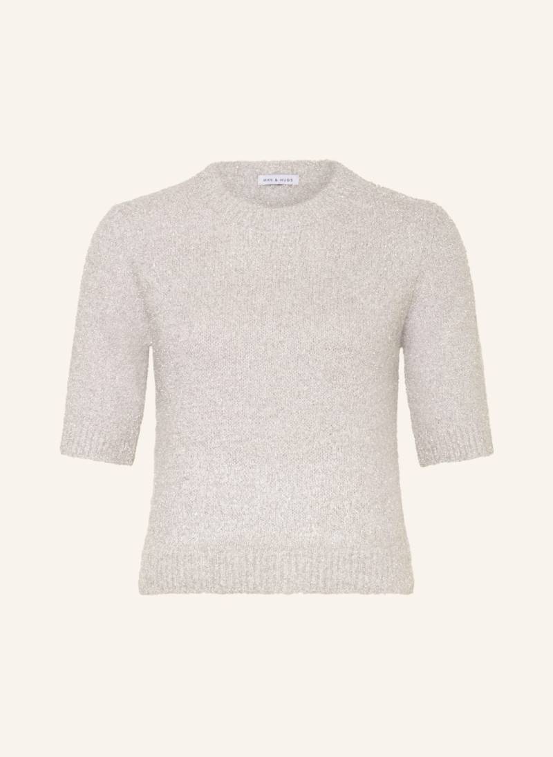 Mrs & Hugs Strickshirt Mit Glitzergarn silber von Mrs & HUGS