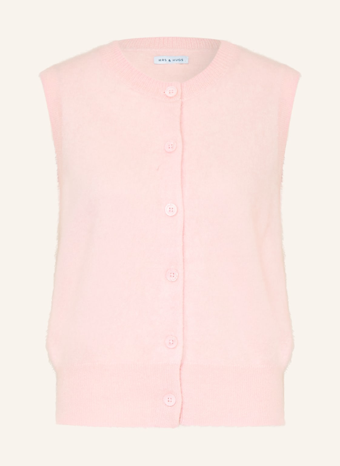Mrs & Hugs Strickweste Aus Cashmere rosa von Mrs & HUGS