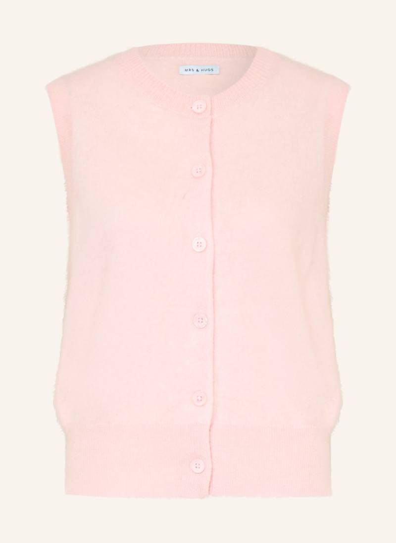 Mrs & Hugs Strickweste Aus Cashmere rosa von Mrs & HUGS