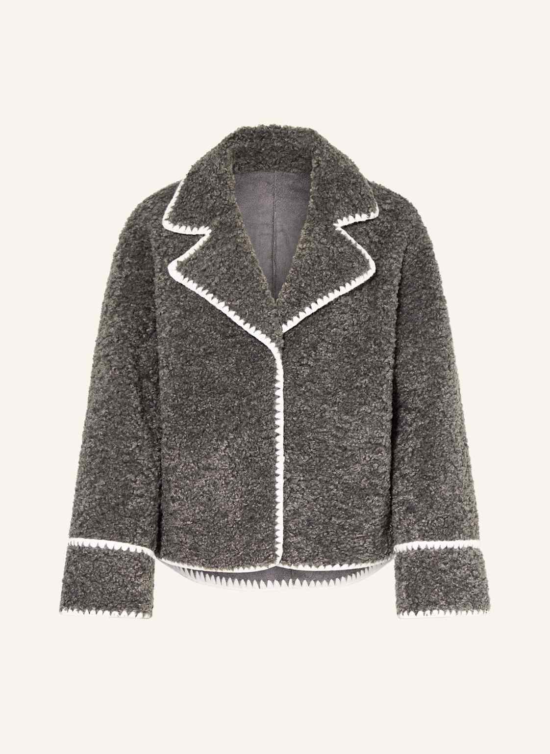 Mrs & Hugs Teddyfell-Jacke grau von Mrs & HUGS