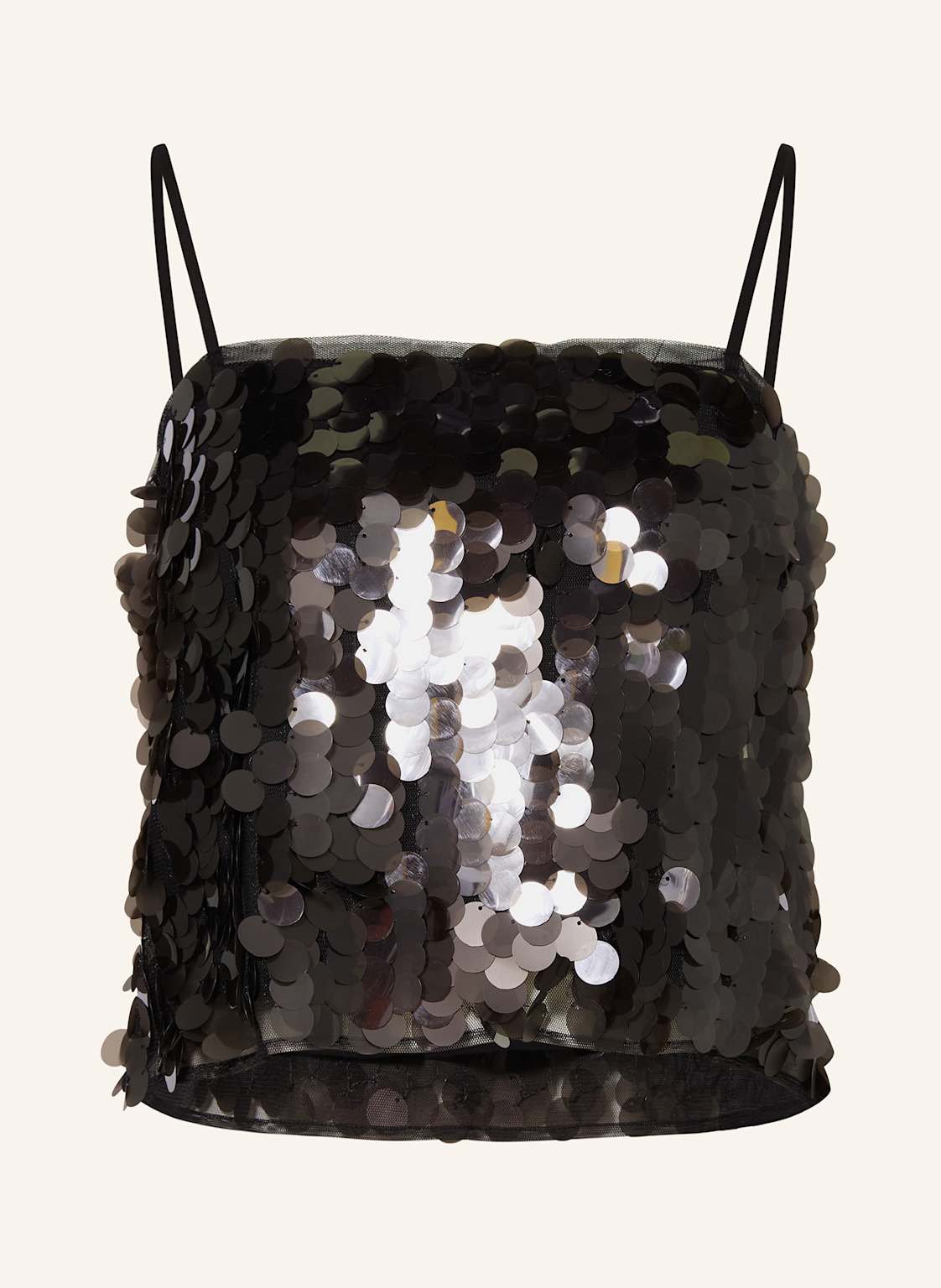 Mrs & Hugs Top Mit Pailletten schwarz von Mrs & HUGS