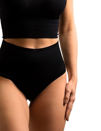 Mrs. Mum Kaiserschnitt Unterhose - 2 STK I ÖkoTex I High Waist I Bauchweg & figurformend I Postpartum Slips I Made in EU I waschbar I Wochenbett Unterwäsche von Mrs. Mum